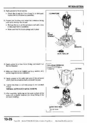 Honda BF35A-BF45A Outboard Motors Shop Manual., Page 424
