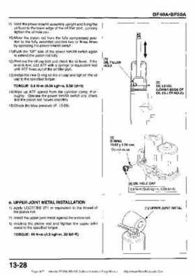 Honda BF35A-BF45A Outboard Motors Shop Manual., Page 427