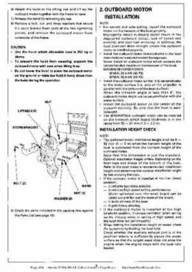Honda BF35A-BF45A Outboard Motors Shop Manual., Page 434