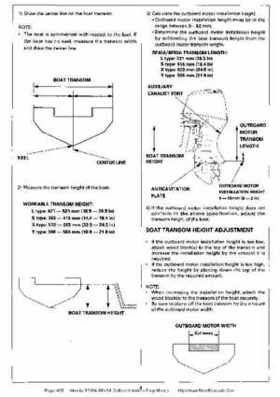 Honda BF35A-BF45A Outboard Motors Shop Manual., Page 435