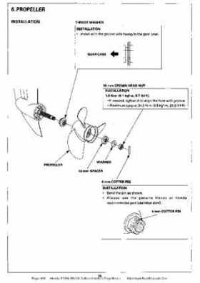 Honda BF35A-BF45A Outboard Motors Shop Manual., Page 466