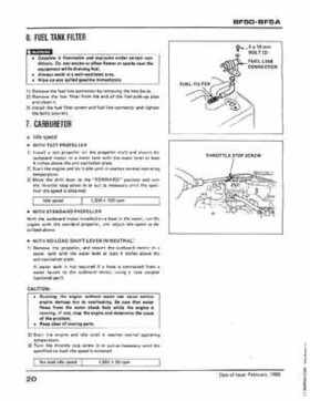 Honda BF50 (5HP), BF5A Outboard Motors Shop Manual 2014, Page 22