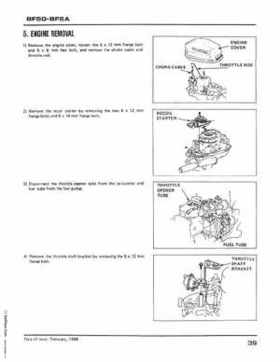 Honda BF50 (5HP), BF5A Outboard Motors Shop Manual 2014, Page 41
