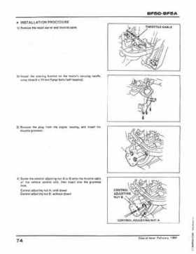 Honda BF50 (5HP), BF5A Outboard Motors Shop Manual 2014, Page 78