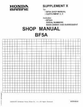Honda BF50 (5HP), BF5A Outboard Motors Shop Manual 2014, Page 112