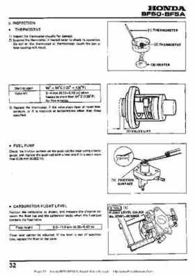 Honda BF50 (5HP) BF5A Outboard Motors Shop Manual., Page 32