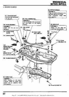 Honda BF50 (5HP) BF5A Outboard Motors Shop Manual., Page 57