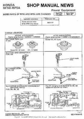 Honda BF50 (5HP) BF5A Outboard Motors Shop Manual., Page 82