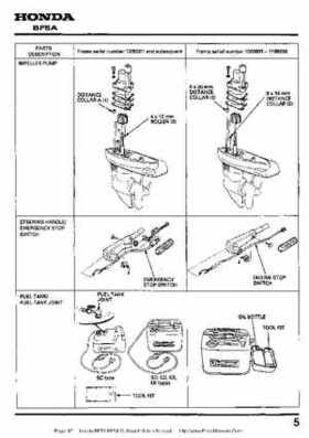 Honda BF50 (5HP) BF5A Outboard Motors Shop Manual., Page 87