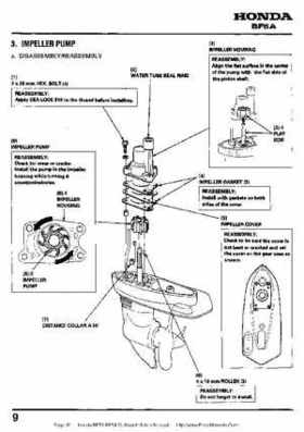 Honda BF50 (5HP) BF5A Outboard Motors Shop Manual., Page 91
