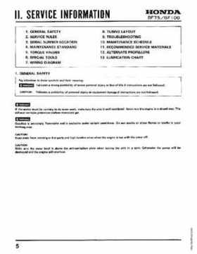 Honda BF75 BF100 Outboards Service Manual, Page 5