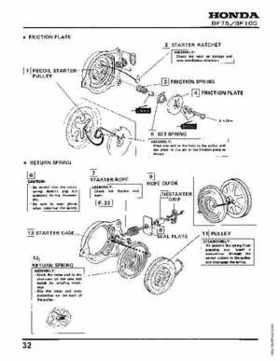 Honda BF75 BF100 Outboards Service Manual, Page 32