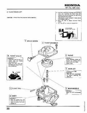 Honda BF75 BF100 Outboards Service Manual, Page 35