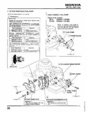 Honda BF75 BF100 Outboards Service Manual, Page 36