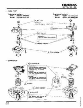 Honda BF75 BF100 Outboards Service Manual, Page 37