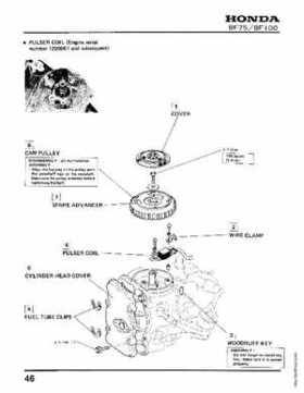 Honda BF75 BF100 Outboards Service Manual, Page 46