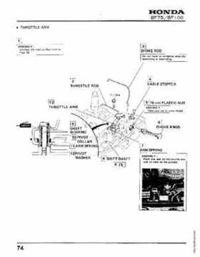 Honda BF75 BF100 Outboards Service Manual, Page 74