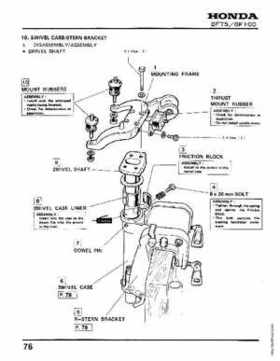 Honda BF75 BF100 Outboards Service Manual, Page 76