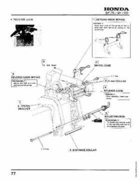 Honda BF75 BF100 Outboards Service Manual, Page 77