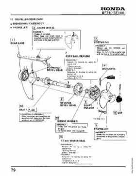 Honda BF75 BF100 Outboards Service Manual, Page 79