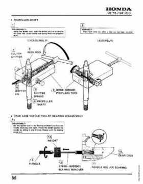 Honda BF75 BF100 Outboards Service Manual, Page 85