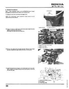 Honda BF75 BF100 Outboards Service Manual, Page 89