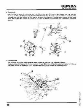 Honda BF75 BF100 Outboards Service Manual, Page 96