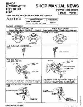 Honda BF75 BF100 Outboards Service Manual, Page 117