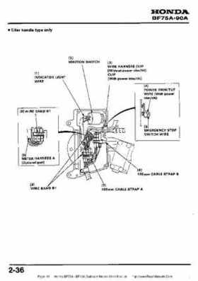 Honda BF75A BF90A Outboard Motors Shop Manual., Page 44