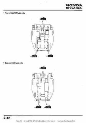 Honda BF75A BF90A Outboard Motors Shop Manual., Page 50