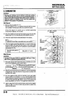 Honda BF75A BF90A Outboard Motors Shop Manual., Page 59