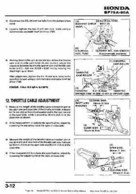 Honda BF75A BF90A Outboard Motors Shop Manual., Page 62