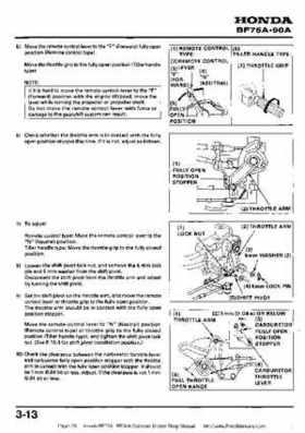 Honda BF75A BF90A Outboard Motors Shop Manual., Page 63