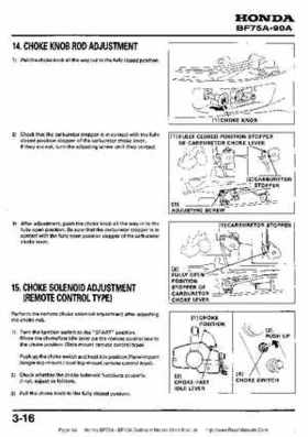 Honda BF75A BF90A Outboard Motors Shop Manual., Page 66