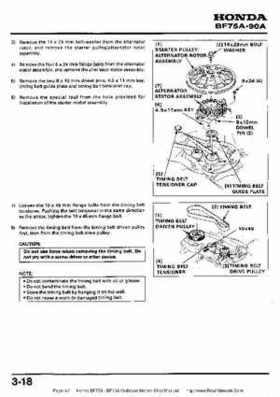 Honda BF75A BF90A Outboard Motors Shop Manual., Page 68