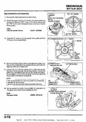 Honda BF75A BF90A Outboard Motors Shop Manual., Page 69