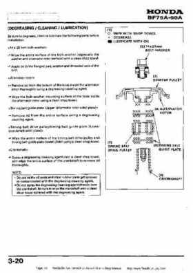 Honda BF75A BF90A Outboard Motors Shop Manual., Page 70