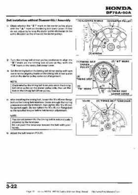 Honda BF75A BF90A Outboard Motors Shop Manual., Page 72
