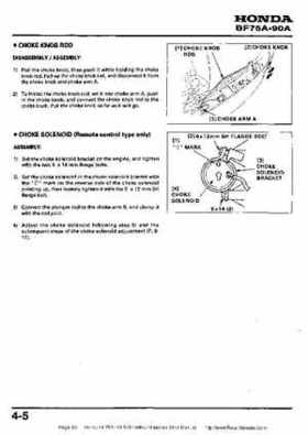Honda BF75A BF90A Outboard Motors Shop Manual., Page 80