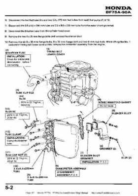 Honda BF75A BF90A Outboard Motors Shop Manual., Page 82