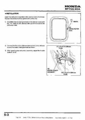 Honda BF75A BF90A Outboard Motors Shop Manual., Page 83