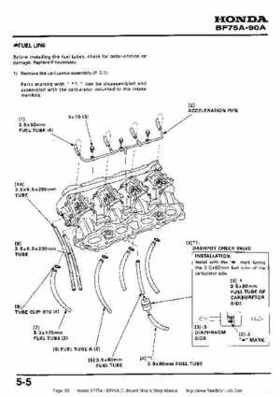 Honda BF75A BF90A Outboard Motors Shop Manual., Page 85