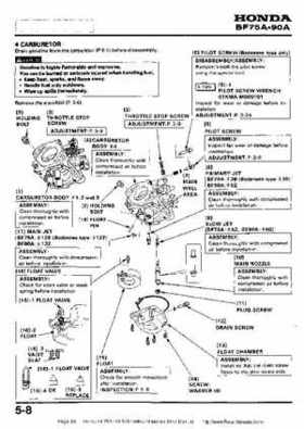 Honda BF75A BF90A Outboard Motors Shop Manual., Page 88