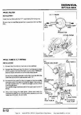 Honda BF75A BF90A Outboard Motors Shop Manual., Page 92