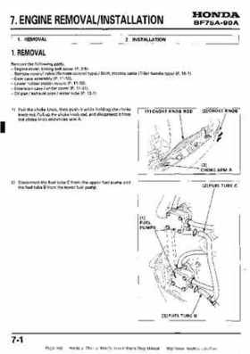 Honda BF75A BF90A Outboard Motors Shop Manual., Page 102