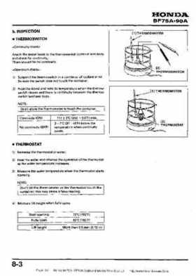 Honda BF75A BF90A Outboard Motors Shop Manual., Page 111