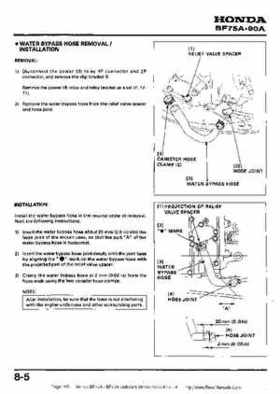 Honda BF75A BF90A Outboard Motors Shop Manual., Page 113