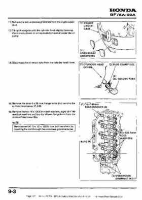 Honda BF75A BF90A Outboard Motors Shop Manual., Page 117
