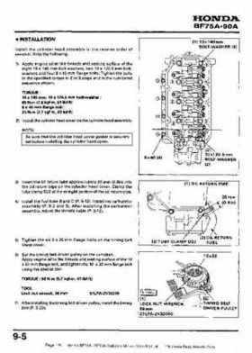Honda BF75A BF90A Outboard Motors Shop Manual., Page 119