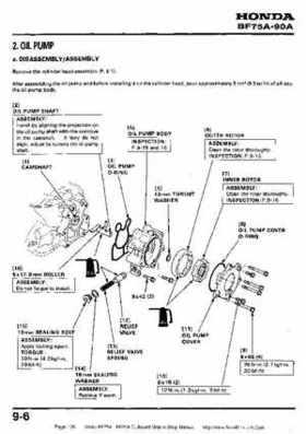 Honda BF75A BF90A Outboard Motors Shop Manual., Page 120